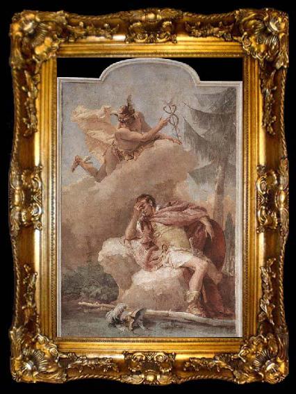 framed  TIEPOLO, Giovanni Domenico Mercury Appearing to Aeneas, ta009-2